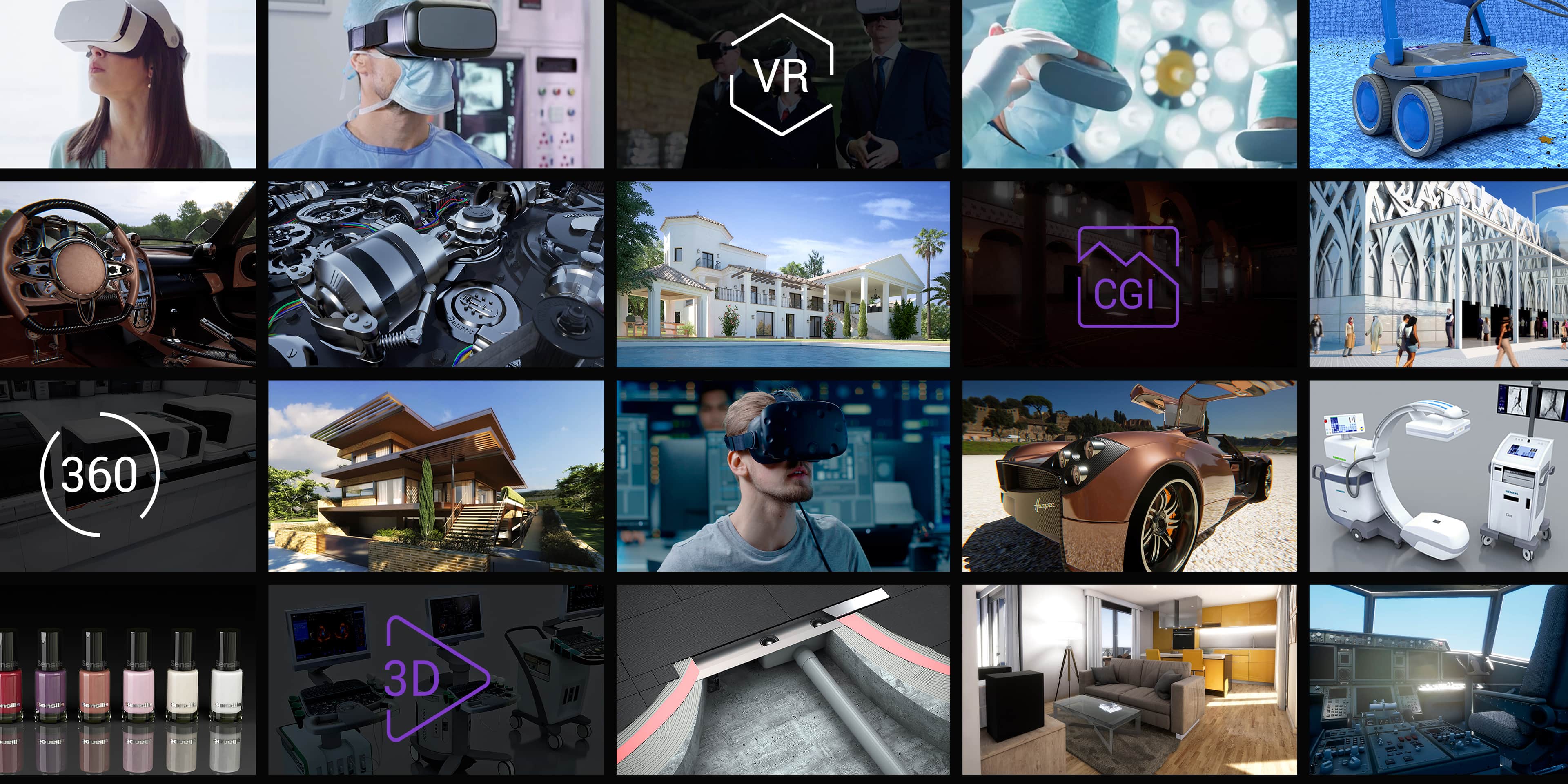 Humains digitaux AI-native, showrooms digitaux et contenu 3D interactif pour des cas d'usage business réels.